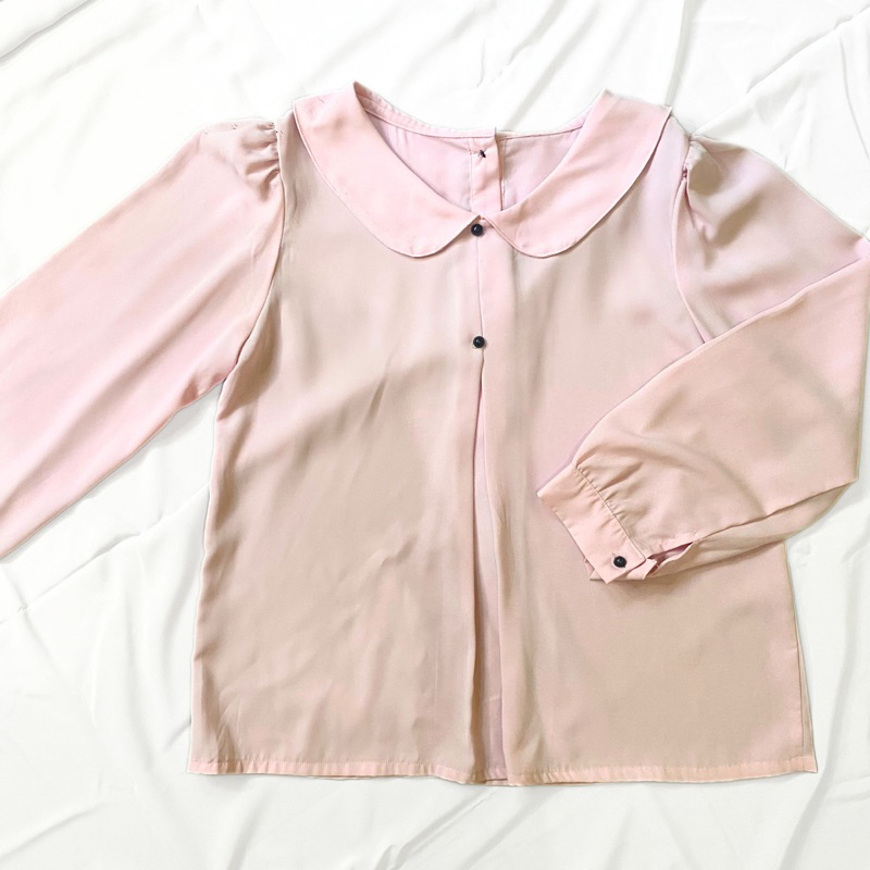 [PRELOVED] Blouse Kemeja Wanita Warna Baby pink