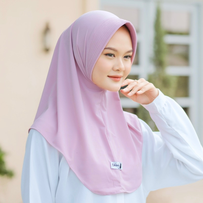 Dhinda Hijab - Daily Hijab Instan Size M (Jersey Ity Terbaik) Bergo Hamidah Ternyaman