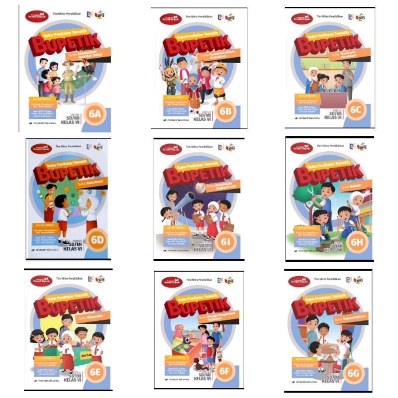 OBRAL Buku Bupetik 6A 6B 6C 6D 6E 6F 6G 6H 6I Revisi Erlangga