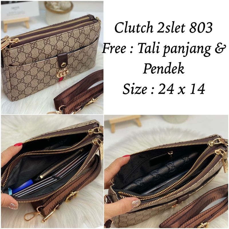 Clutch Selempang 2 Resleting Kode 803