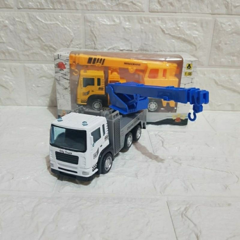 Mainan Diecast Truk Crane anak