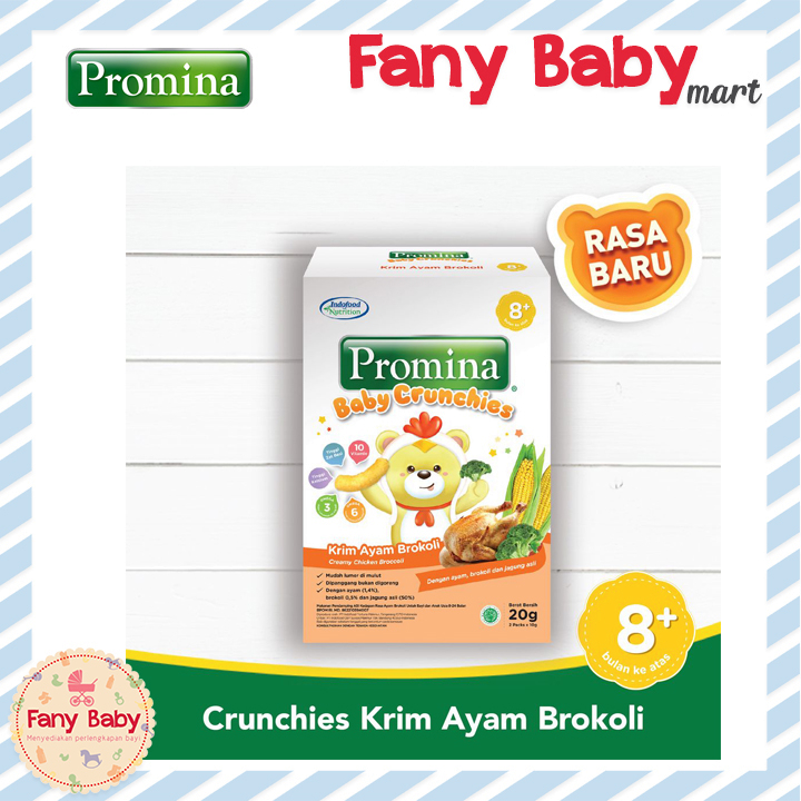 PROMINA CRUNCHIES CREAM CHICKEN BROCOLI 20GR