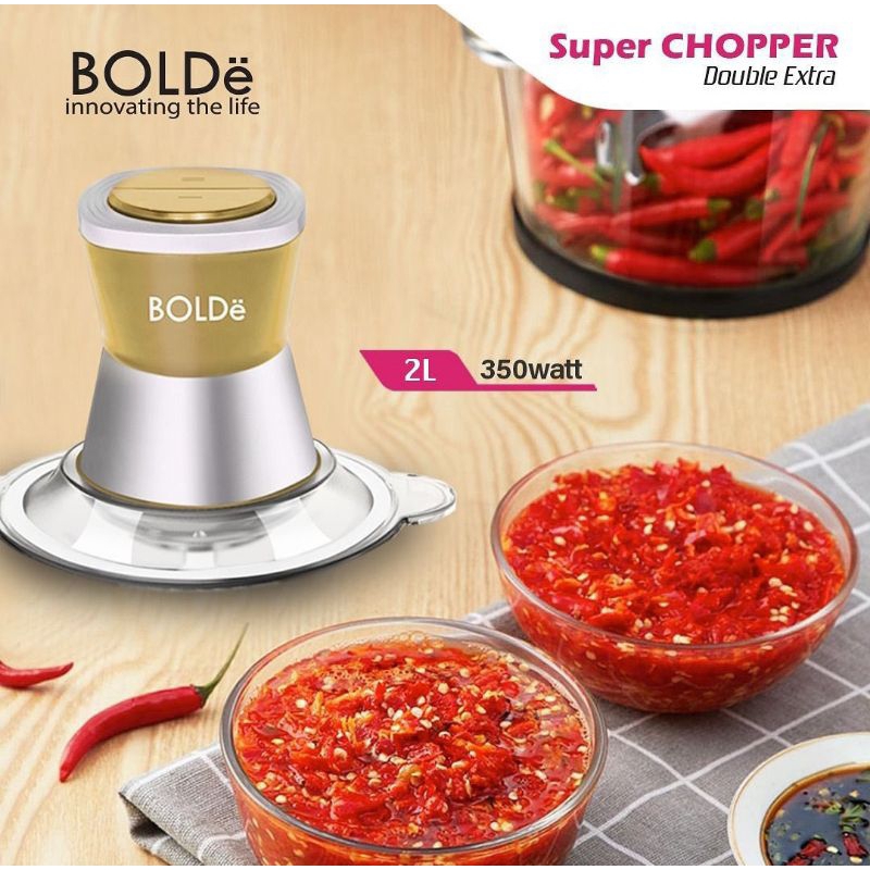 Super CHOPPER DOUBLE EXTRA ( EXTRA CUP + ACCESSORIES ) Original BOLDe