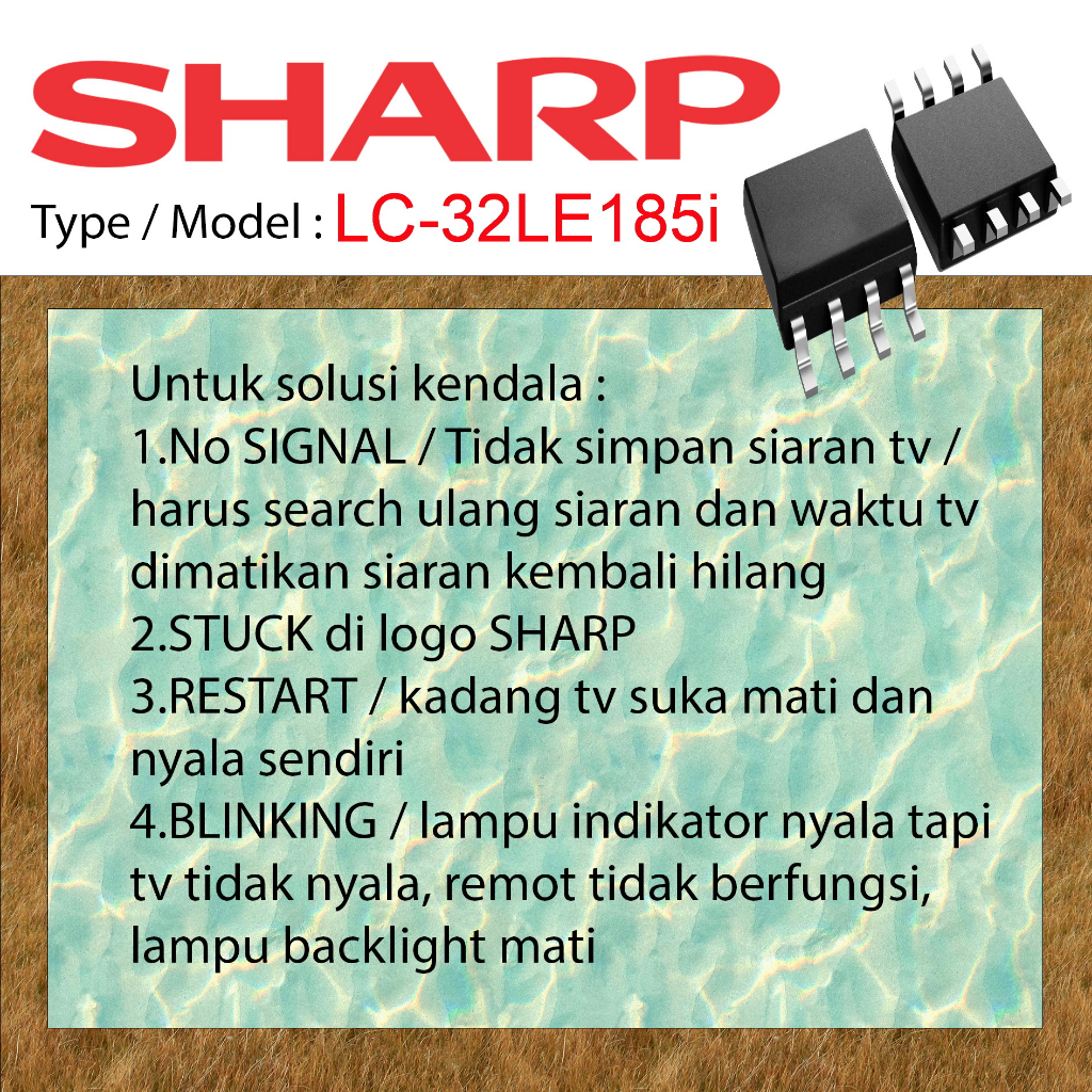 IC Firmware SHARP LC-32LE185i LC32LE185i LC 32LE185i