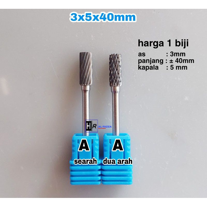 1 biji mata bor tuner A kerok kecil 3x5x40mm