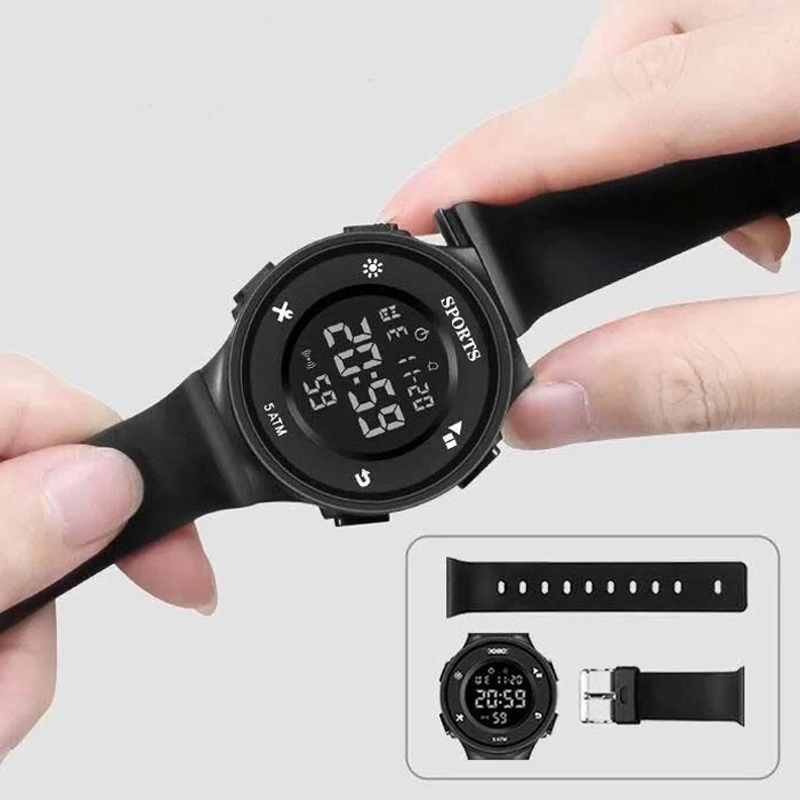 Jam Tangan Digital Sport Wach Kekinian Untuk Pria dan Wanita LED Strap Rubber Fashion Import