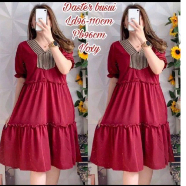 Dress voxy renda rempel / dress busui renda sultan / daster voxy