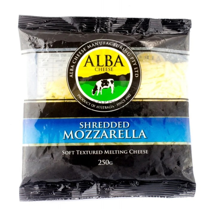 

ALBA SHREDDED MOZZARELLA 250GR