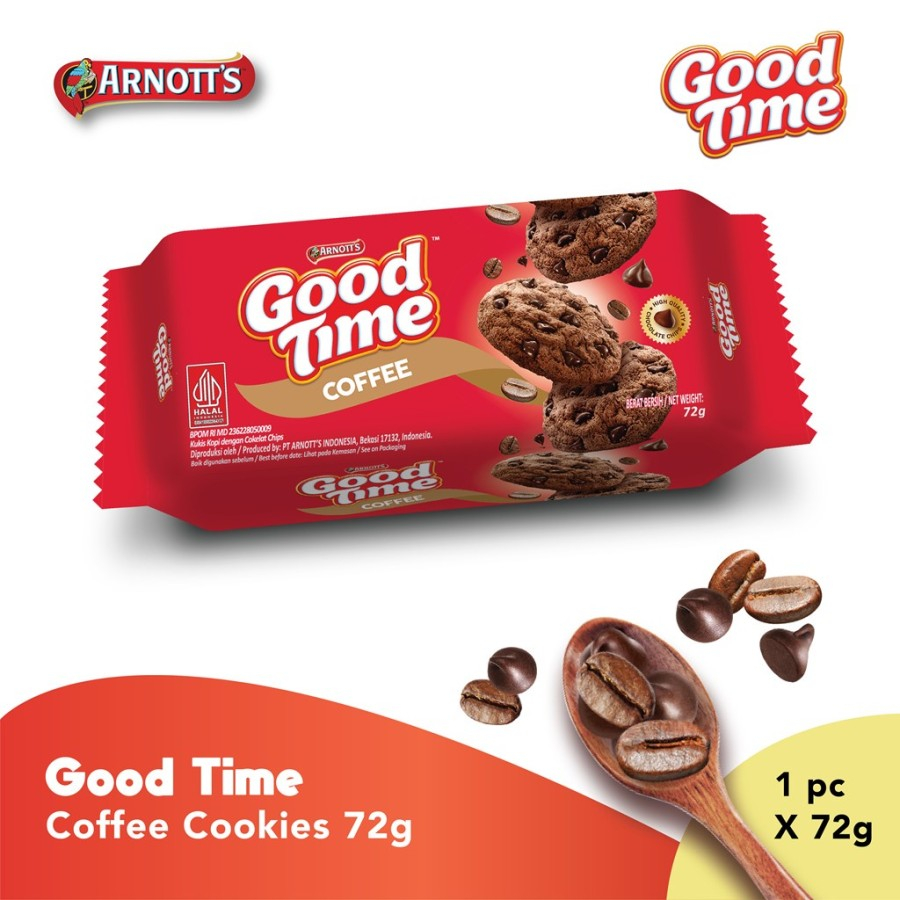 

Good Time Chocochip Cookies Coffee 72gr