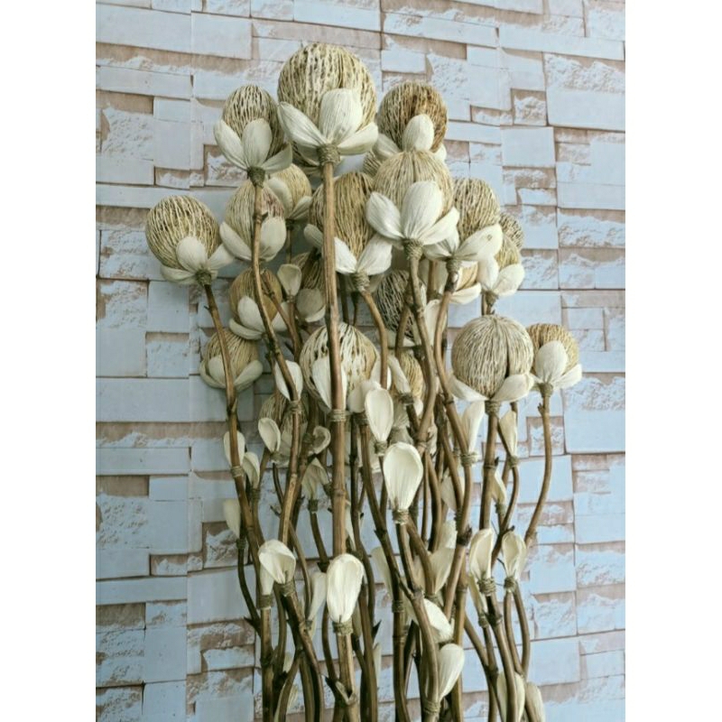 1 BAMBU ULIR BOLA URAT / BUNGA KLOBOT ARTIFICIAL