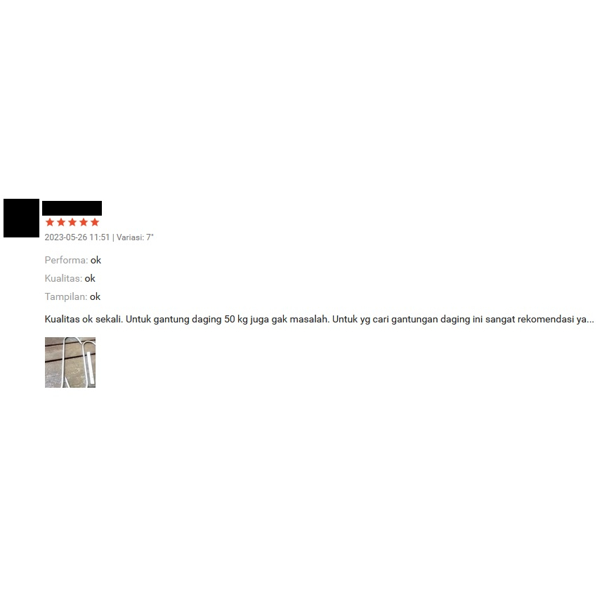 Astrea Fashion Meat Hook Gantungan Daging S Stainless Steel Tebal 4Mm