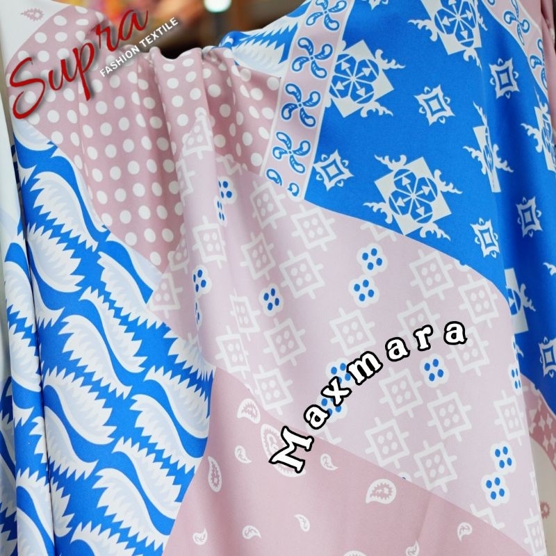 Maxmara lux/bahan dress/maxmara motif