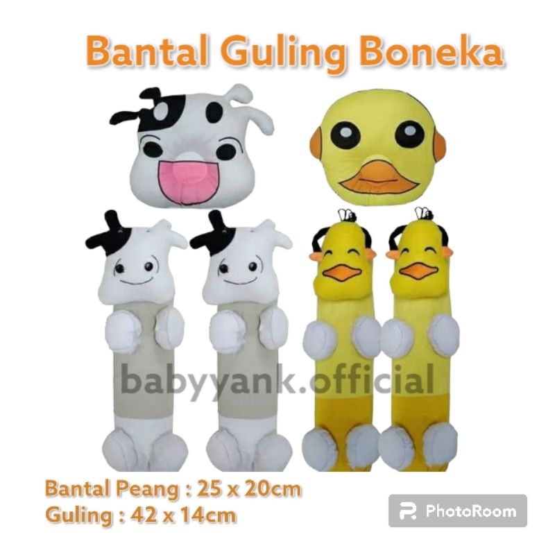 ♥BabyYank♥ Bantal Guling Bayi Set Kepala Boneka