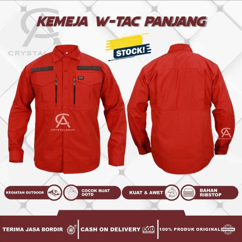 Kemeja Pria Terbaru Kemeja Tactical W-Tac Lengan/tangan panjang pdl lapangan