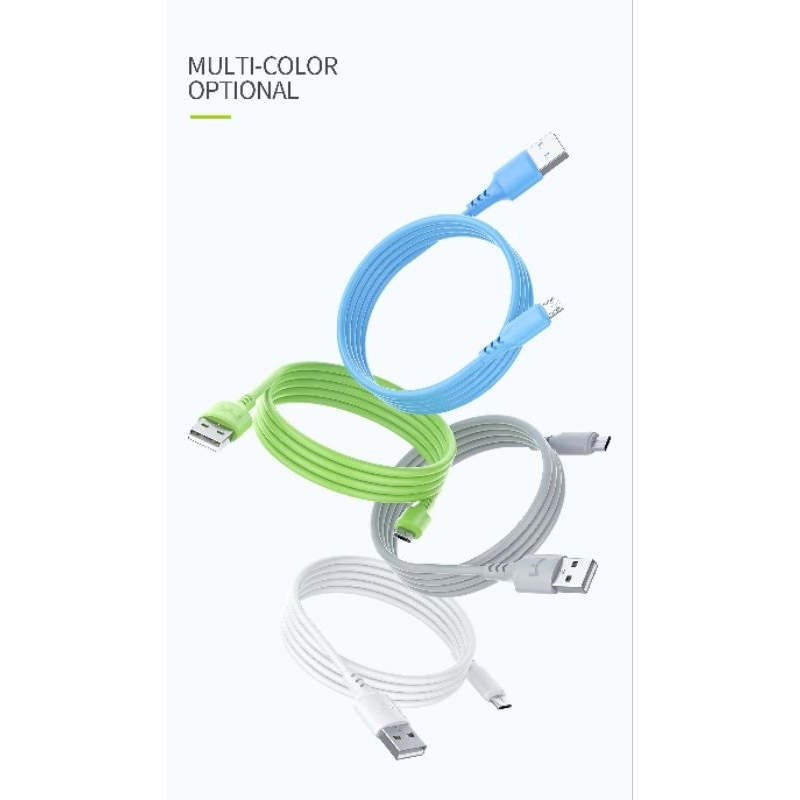 Foomee MEE+ MD100 Kabel Data Micro USB 2.4A / Type-C 3A