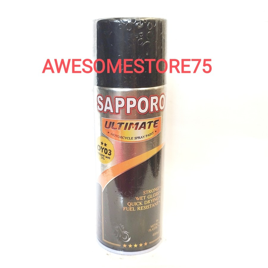 SAPPORO ULTIMATE ** OY03 YELLOW MIO 5TL YAMAHA ORIGINAL Kuning Cat Semprot Paint Pylox Pilox