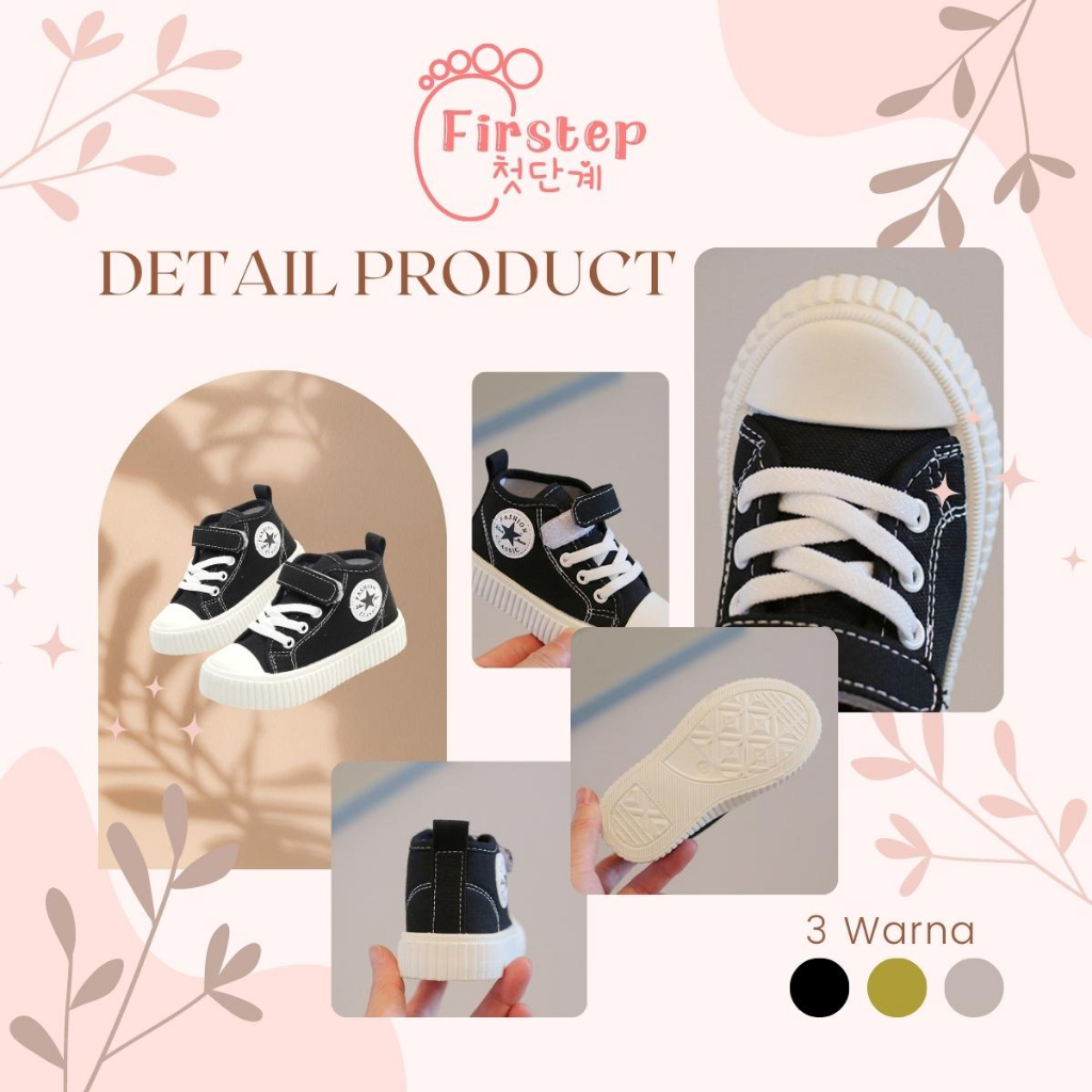 Sepatu Anak Perempuan Dan Laki Laki Import Sneaker Anak Usia 1-5 Tahun  FS146