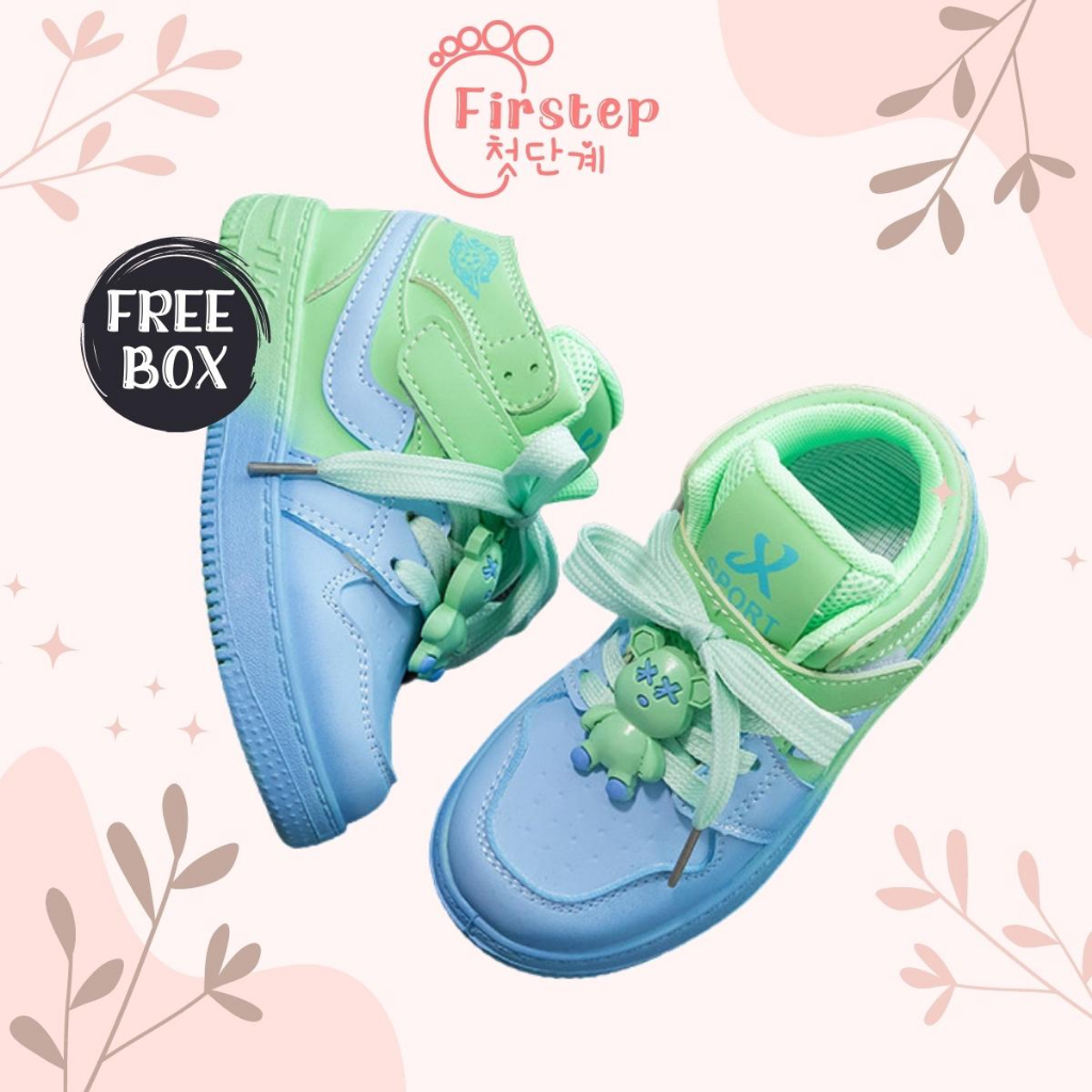 Firstep ❤️ Sepatu Anak Perempuan Sneakers Anak Sepatu Anak Laki Laki Import Premium Quality FS143