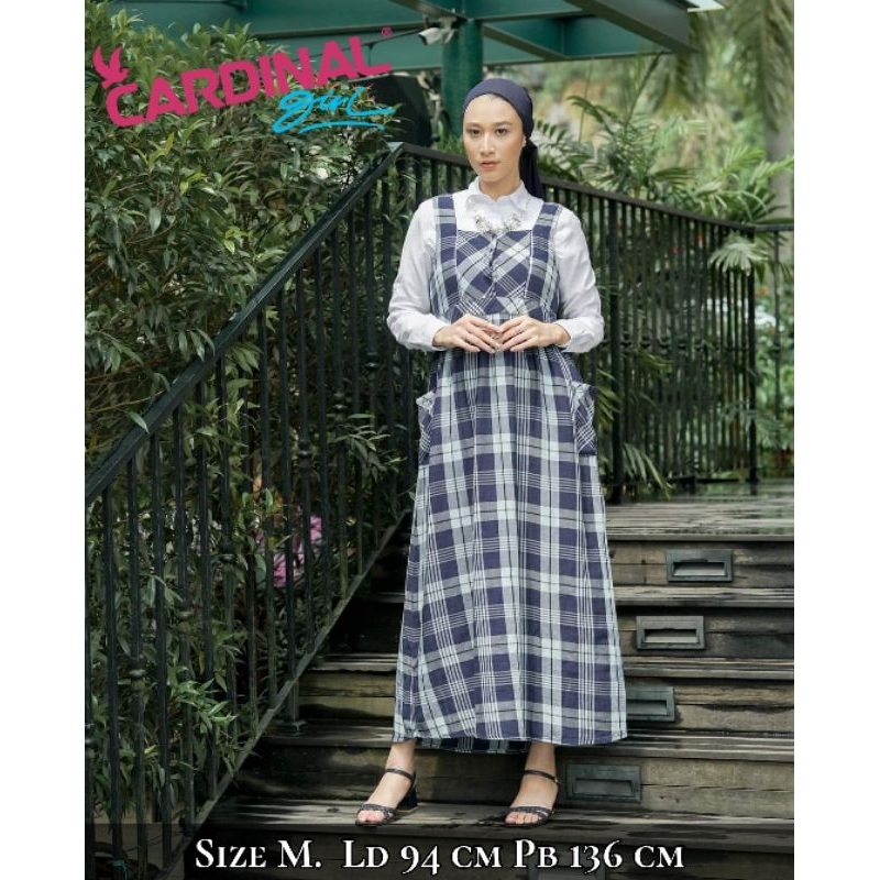 overall Dress wanita dewasa katun Cardinal Tree Cotton