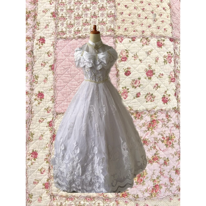 PRELOVED WEDDING DRESS PRINCESS GOWN COQUETTE GAUN PESTA