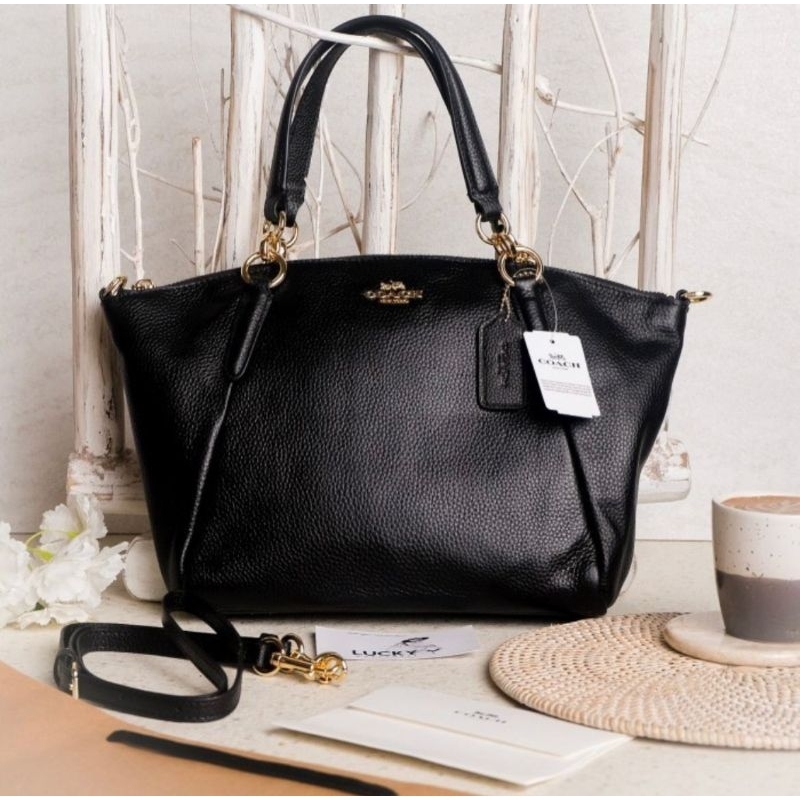 Coach Signature Small Kelsey In All Black - ORIGINAL 100%