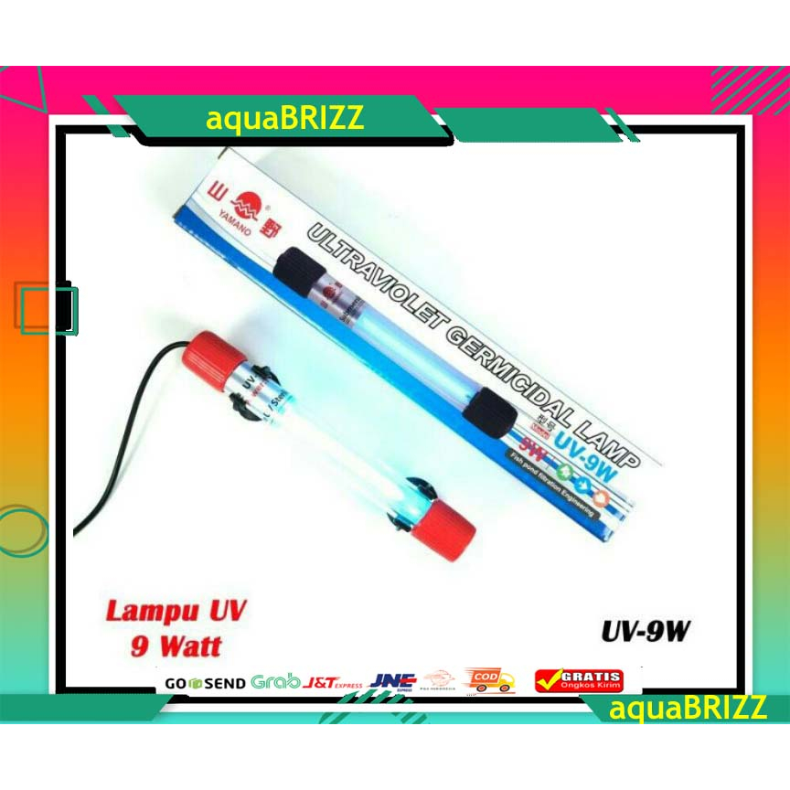 Lampu Yamano UV 11 Watt Anti Lumut Ultraviolet Germicidal Lamp Aquarium Aquascape 11w Ultra Violet Sterilizer Akuarium Kolam 5watt