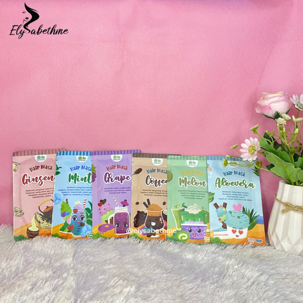 ✿ELYSABETHME✿  FLEO hair creambath sachet masker rambut wangi tahan lama hair mask