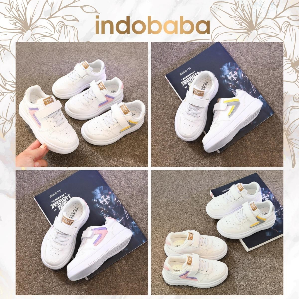 indobaba Sepatu Anak Perempuan Sneakers Anak Import 1-5 Tahun S152