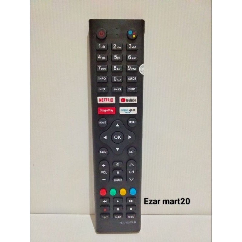 REMOTE TV LED POLYTRON SMART TV ANDROID