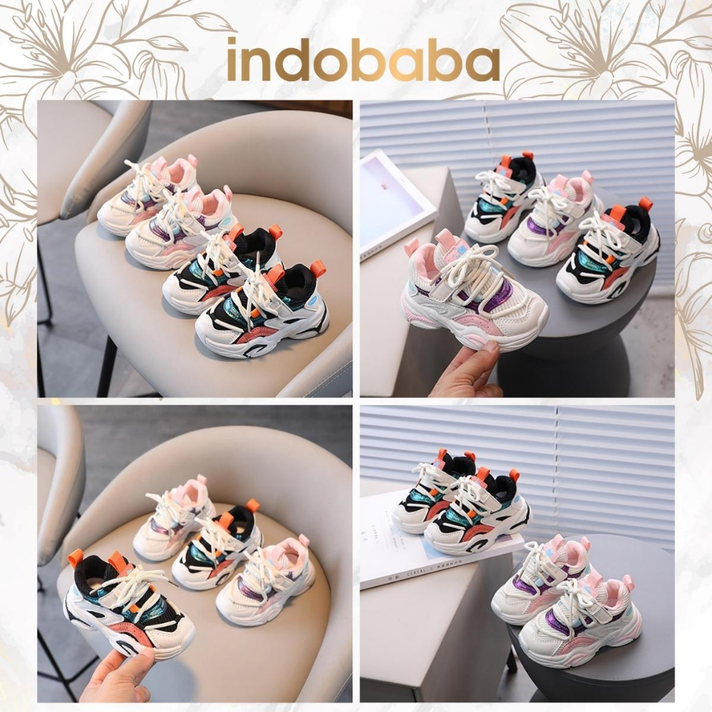 indobaba Sepatu Anak Perempuan Import Sneaker Anak Laki laki Import Usia 1-5 Tahun S175