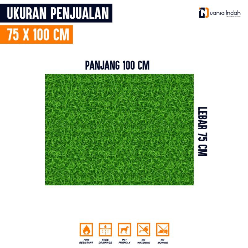 RUMPUT SINTETIS GOLF STANDAR UKURAN 75x100 CM