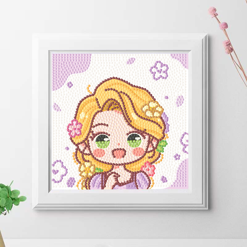 Mainan Painting Diamond Canvas Bingkai Frame / Full Diamond Drill Canvas