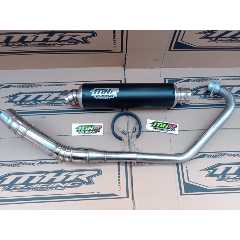 Knalpot MHR RACING FULLSET SONIC CBR R15 FU CB VIXION MX DLL