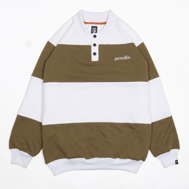 SWEATER RUGBY VINTAGE PREVILLE BROWN