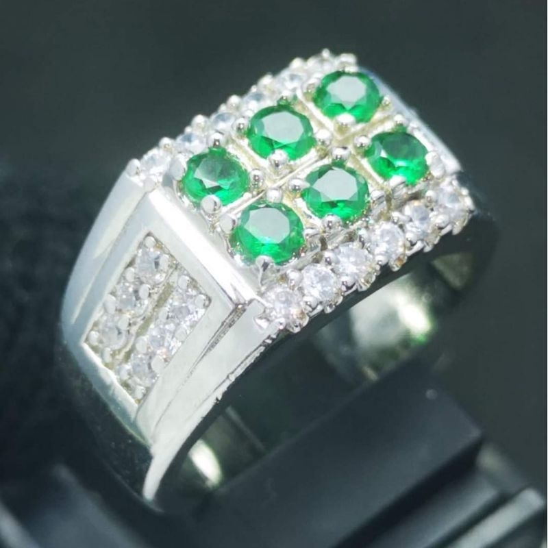 Cincin Natural Tsavorite Garnet Mata 6