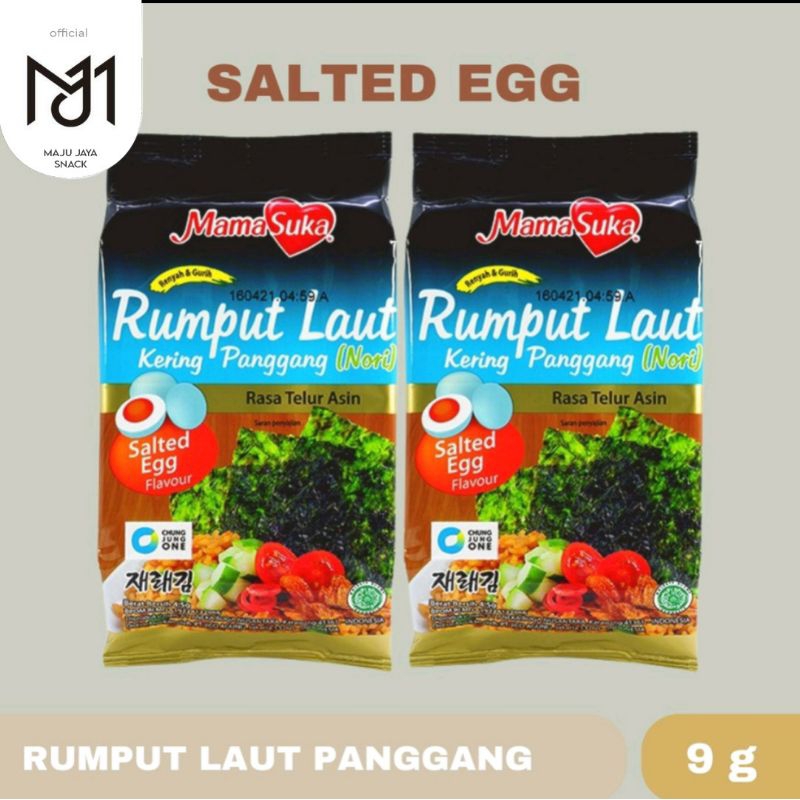 

Rumput Laut Mamasuka Rasa Salted egg Isi 1pcs