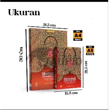 Al Quran Besar Tajwid Hafalan Hafazan Tanafus Perkata Latin 8 Blok Al Quran | Ukuran Quran Wakaf  Besar