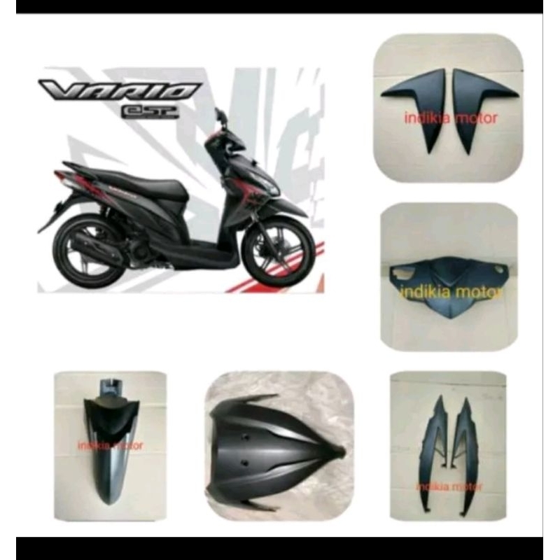 cover body bodi full halus vario 110 fi abu abu doff dop