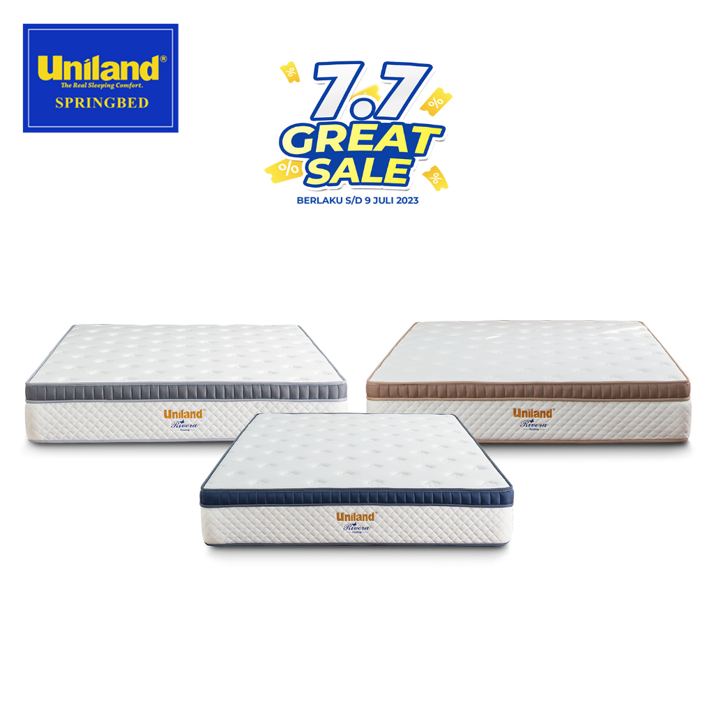 Uniland Springbed Rivera Plushtop Manila - Hanya Kasur Springbed Matras