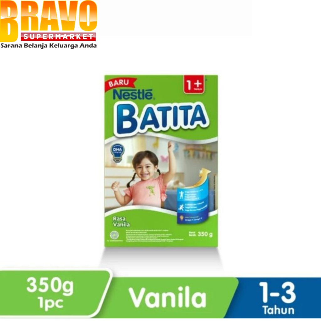 Bravo Bojonegoro - Nestlé BATITA 1+ Rasa Vanila &  Madu 1-3 Tahun 350GR
