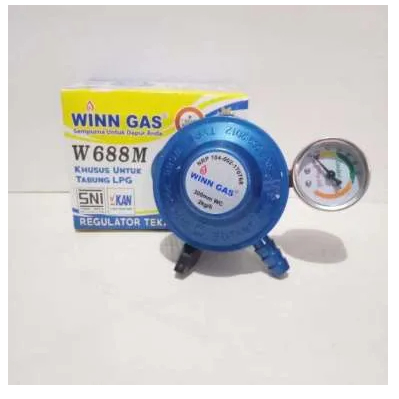 Regulator Winn Gas 688 meter W688M W 688 M Dus Biru Winn Gas 688 Ampere