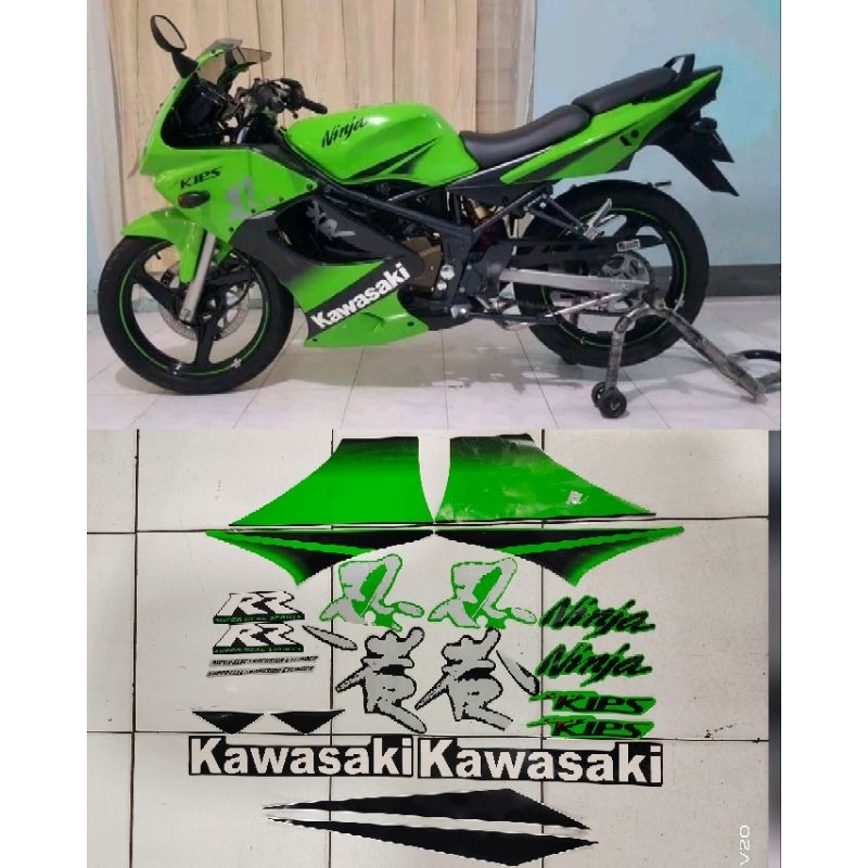 Striping ninja rr SE old 2010 hijau//Stiker ninja rr old