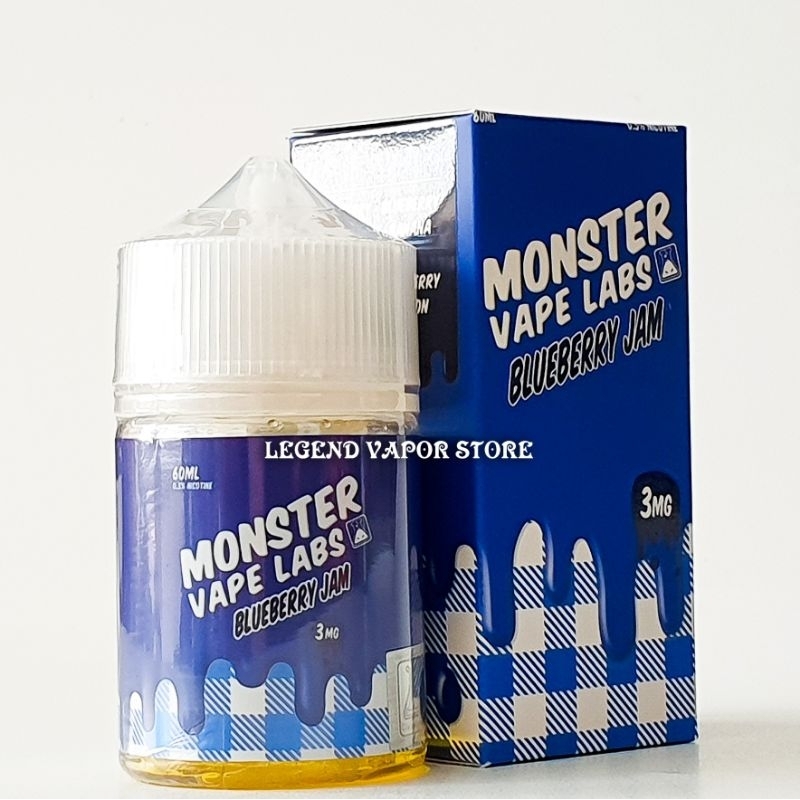 FREEBASE - LIQUID MONSTER VAPE LABS Blueberry 60ML 3MG 6MG AUTHENTIC JAM MONSTER