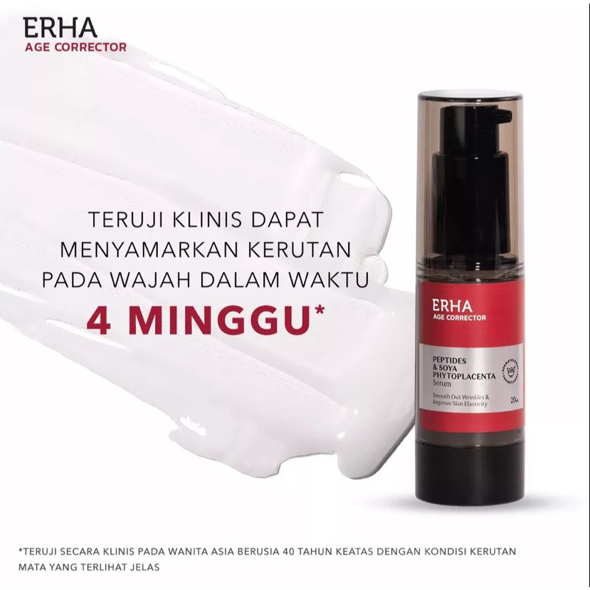 ERHA AGE CORRECTOR SERUM PEPTIDES &amp; SOYA PHYTOPLACENTA 20ML - SERUM ANTI PENUAAN