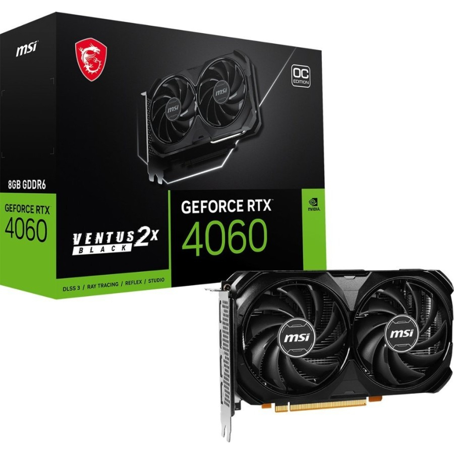 MSI GeForce RTX 4060 Ventus 2X 8G OC - 8GB GDDR6 - PCI Express 4.0