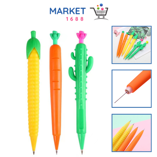 

Market1688 Pensil Mekanik Bentuk Sayuran Mechanical Pencil Vegetables Aesthetic Fancy Wortel Corn Alat Tulis Anak Sekolah Murah