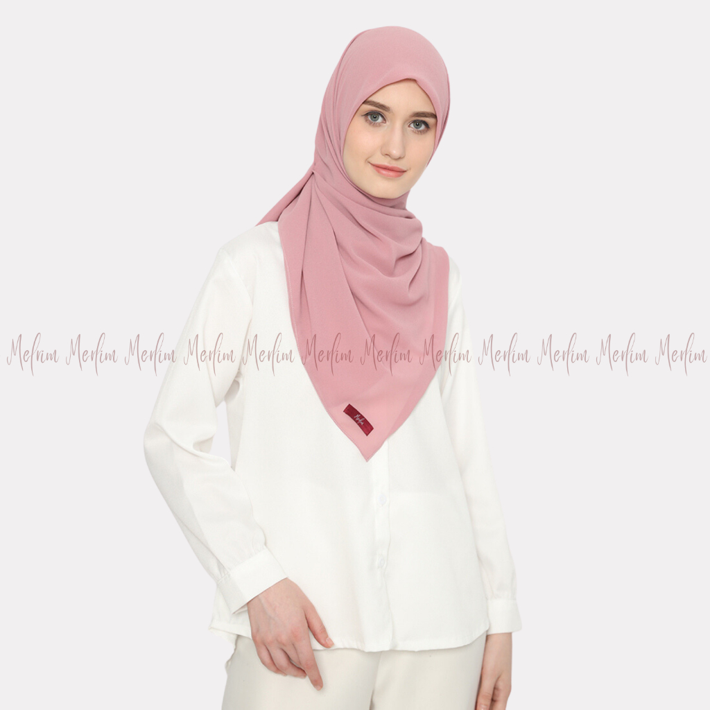 Hijab Segi Empat Ceruty Babydoll/ Segiempat /Hijab Ceruty Babydoll By Merlim