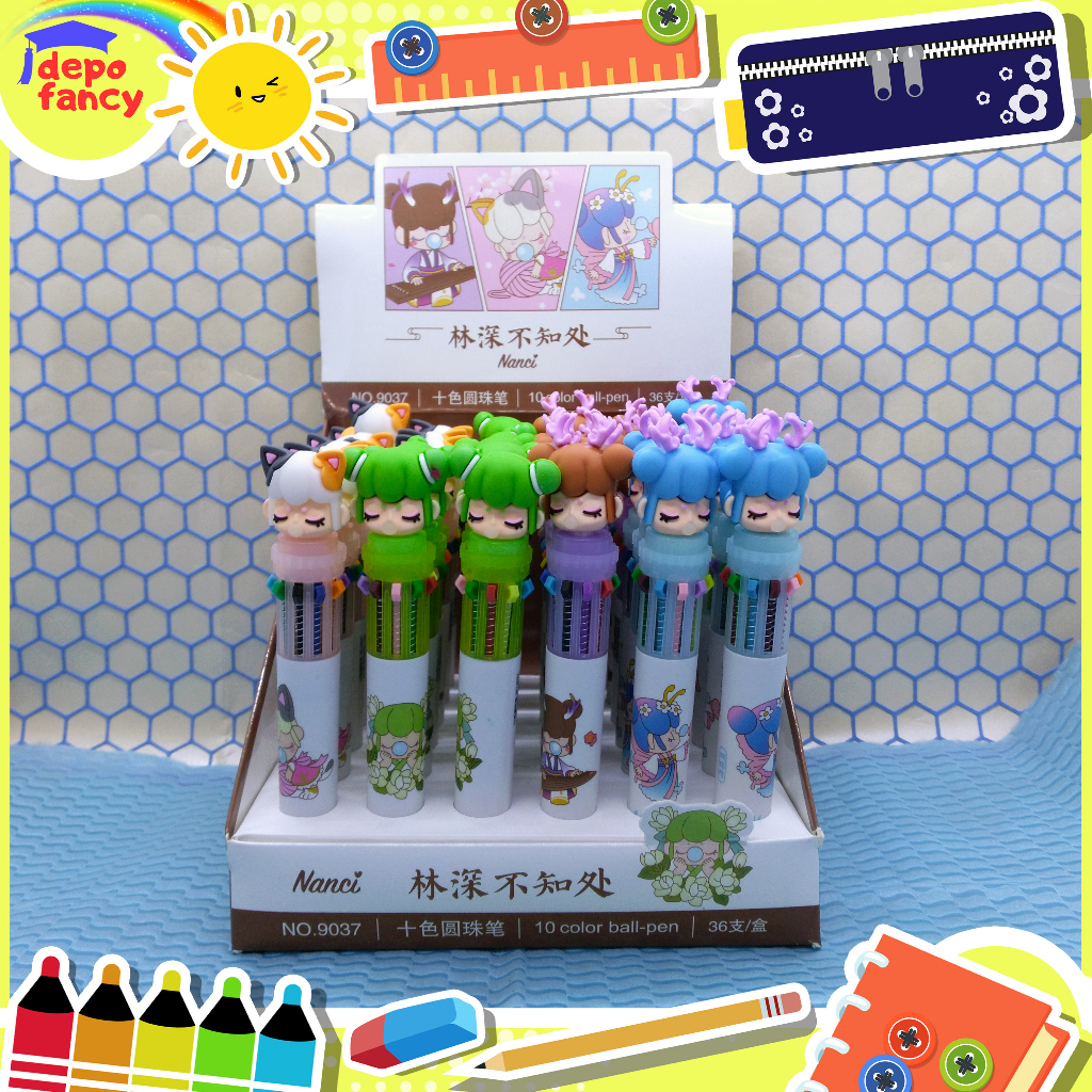 

Bulpen 10 Warna Lucu 9037 Kepala Girl / Balpen / Pulpen / Bulpoin / Pena / Pen