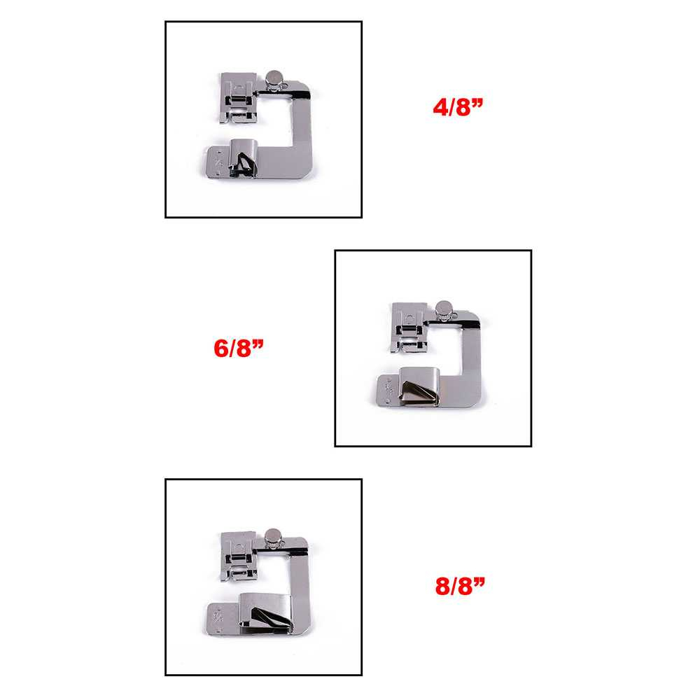 Sepatu Mesin Jahit Hem Presser Foot 4/6 6/8 8/8 3PCS SZ-38