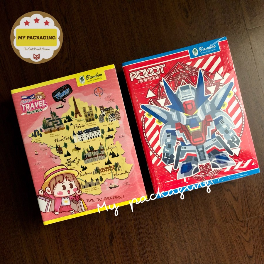 Buku Tulis 38 dan 58 lembar harga per pack isi 10 buku. Bukan merek SIDU